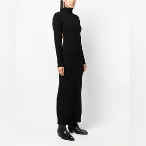 MM6 Maison Martin Margiela Black Long Sleeve Dress
